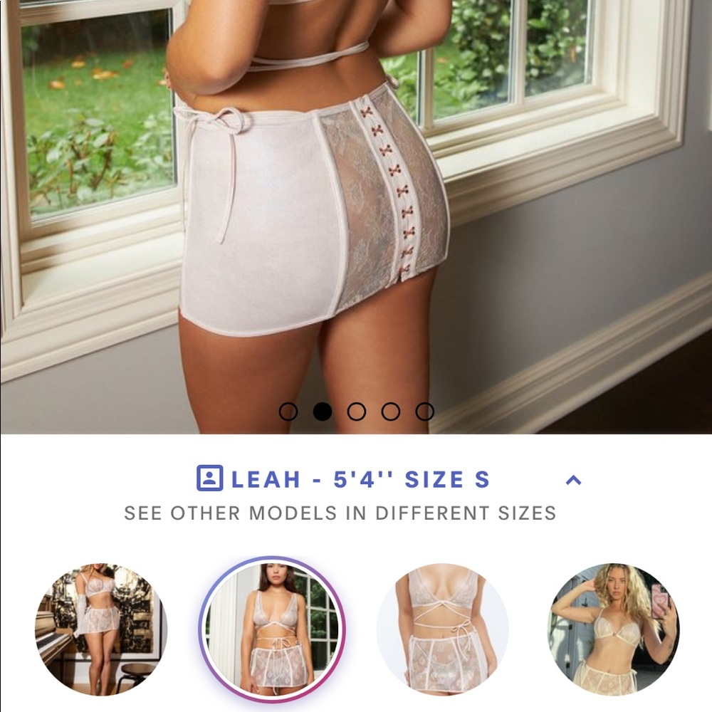 Savage x fenty skirt lingerie